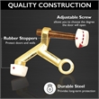 Design House 5-Pack Metal Standard Hinge Pin Door Stop in Polished Brass