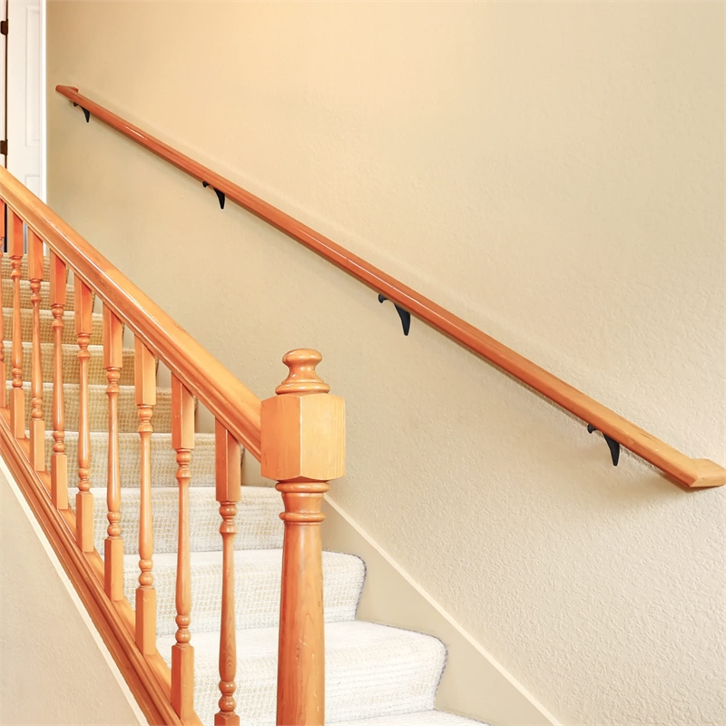 Design House 5-Pack Metal Jumbo Hand Rail Bracket in Matte Black