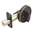 Design House Brass Traditional Single Sided Deadbolt in Oil Rubbed Bronze