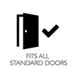 Design House Metal 2-Way Replacement Deadbolt Latch in Satin Nickel