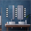 Design House 5-Light Modern Metal Vanity Light in Matte Black