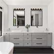 Design House 5-Light Modern Metal Vanity Light in Matte Black