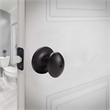 Design House Egg Traditional Brass Privacy Door Knob in Matte Black