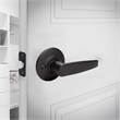 Design House Delavan Brass Passage Door Lever in Matte Black