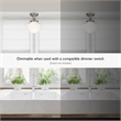 Design House Schoolhouse Stainless Steel Ceiling Light in Satin Nickel