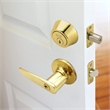 Design House 6-Way Metal Replacement Deadbolt Latch in Polished Brass