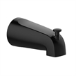 Design House Stainless Steel Slip On Tub Diverter Spout in Matte Black