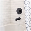 Design House Stainless Steel Slip On Tub Diverter Spout in Matte Black