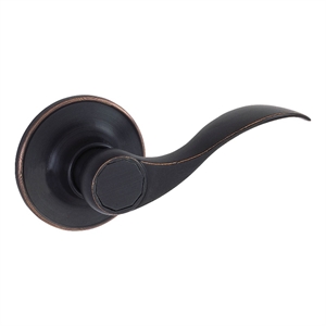 Design House Springdale Brass Dummy Door Handle in Oil Rubbed Bronze