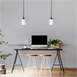 Design House Aubrey 2-Light Stainless Steel Mount Light in Matte Black