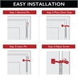 Design House 5-Pack Metal Standard Hinge Pin Door Stop in Satin Nickel