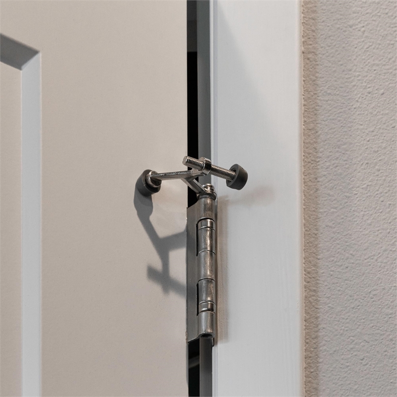 Design House 5-Pack Metal Standard Hinge Pin Door Stop in Satin Nickel