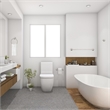 Design House Calisto 4-Piece Traditional Metal Bathroom Accessory Kit in Nickel