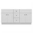 Brookings Wood Vanity w/o Top Sherwin Williams in White Fully Assembled 60