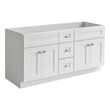Brookings Wood Vanity w/o Top Sherwin Williams in White Fully Assembled 60