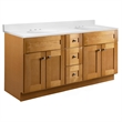 Brookings Vanity-Modern Birch w/ Cultured Marble Top Fully Assembled 61