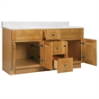 Brookings Vanity-Modern Birch w/ Cultured Marble Top Fully Assembled 61