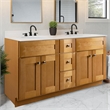 Brookings Vanity-Modern Birch w/ Cultured Marble Top Fully Assembled 61