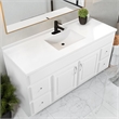 Concord Vanity-White w/Cultured Marble Top Fully Assembled 61