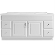 Concord Vanity-White w/Cultured Marble Top Fully Assembled 61