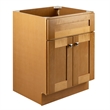 Brookings Vanity-Modern Birch w/out Top Fully Assembled 24