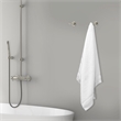 Design House Geneva Contemporary Metal Double Robe Hook 2-Pack in Satin Nickel