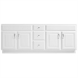 Design House Concord 72in. Wood Bathroom Vanity w/o Top-White