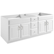 Design House Concord 72in. Wood Bathroom Vanity w/o Top-White