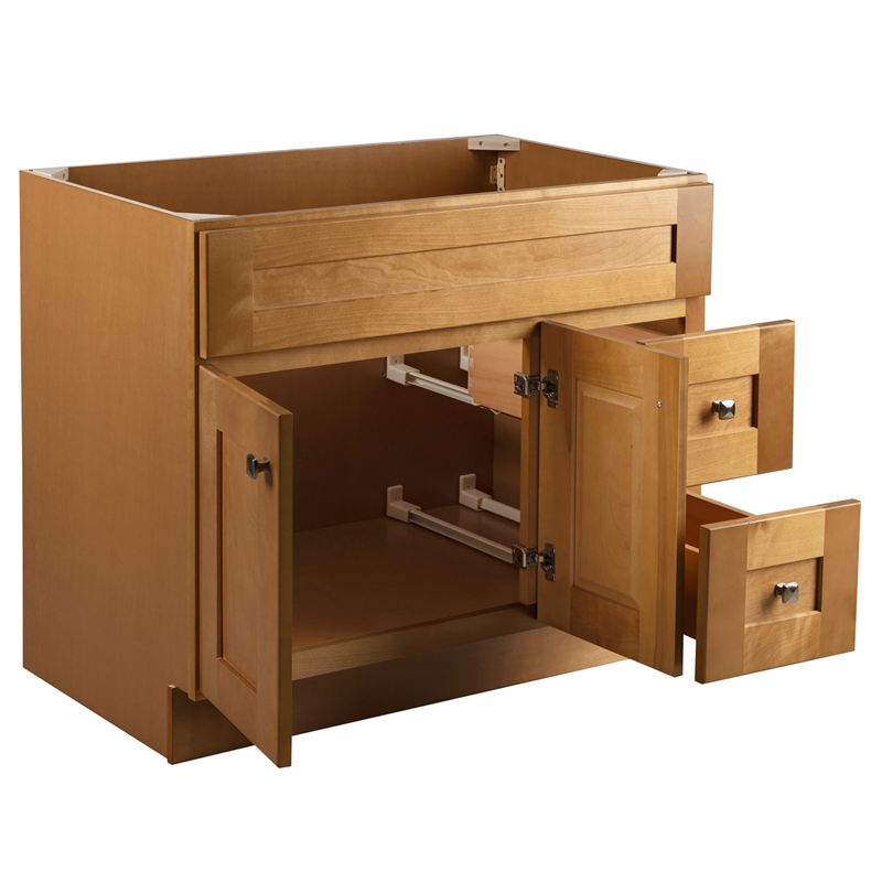 Design House Brookings 36in. Wood Vanity w/o Top-Modern Birch