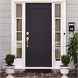 Design House Coventry Brass Door Handle set with Lever & Deadbolt in Satin Gold