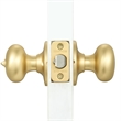 Design House Cambridge Keyed Entry Brass Door Knob in Satin Gold
