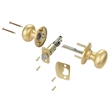 Design House Cambridge Keyed Entry Brass Door Knob in Satin Gold