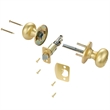 Design House Cambridge Brass Privacy Door Knob in Satin Gold