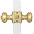 Design House Cambridge Brass Privacy Door Knob in Satin Gold