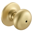 Design House Cambridge Brass Privacy Door Knob in Satin Gold
