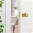 Design House Cambridge Brass Privacy Door Knob in Satin Gold
