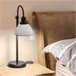 Design House Savannah Farmhouse Adjustable Metal Desk Lamp in Matte Black