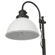 Design House Savannah Farmhouse Adjustable Metal Desk Lamp in Matte Black