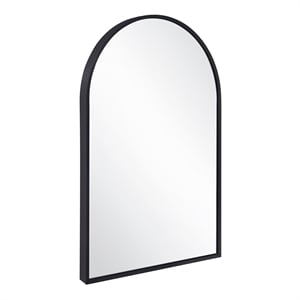 Maeve Arched Wall Mirror with Black Frame 30&quotx 20&quot