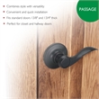 Springdale Matte Black Closet Door Lever 20 Pack