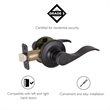 Springdale Matte Black Closet Door Lever 20 Pack