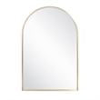 Maeve Arched Wall Mirror with Gold Frame 30