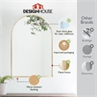 Maeve Arched Wall Mirror with Gold Frame 30