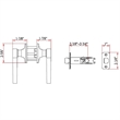 Scroll 2-Way Passage Door Lever in Satin Nickel 20-Pack