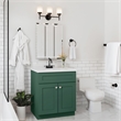Brookings Wood Vanity Without Top in Green Hunt Club Fully Assembled 30