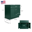 Brookings Wood Vanity Without Top in Green Hunt Club Fully Assembled 30