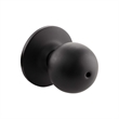 Design House Ball Privacy Brass Doorknob in Matte Black 20 Pack
