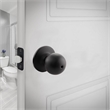 Design House Ball Privacy Brass Doorknob in Matte Black 20 Pack