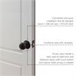 Design House Ball Privacy Brass Doorknob in Matte Black 20 Pack