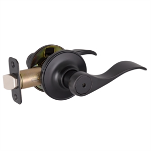 Design House Springdale Matte Black Brass Privacy Door Lever 20 Pack